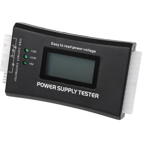 New LCD PC Computer 20/24 Pin 4 PSU BTX ITX SATA HDD Power Supply Tester