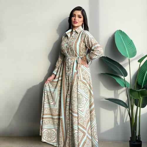 Autumn Muslim Abaya Shirt Dress Women Hijab Dresses Jilbab Turkey Islamic Vestidos Elegant India Moroccan Kaftan Arab Elbise Eid