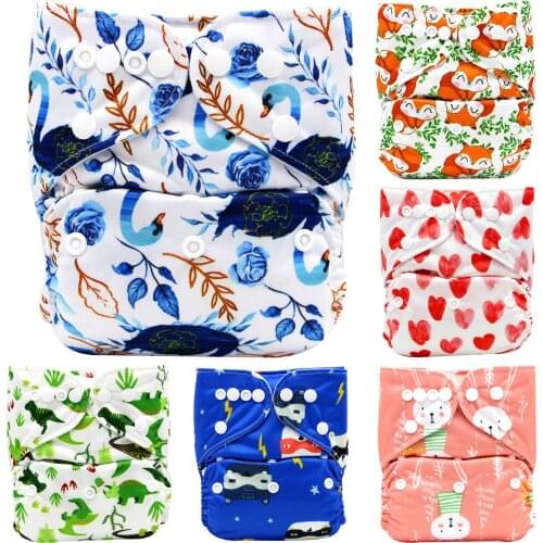 Asenappy Baby Pocket Cloth Diaper Nappy Reusable Adjustable Washable Microfleece Inner 3kg-15kg 8lbs-36lbs