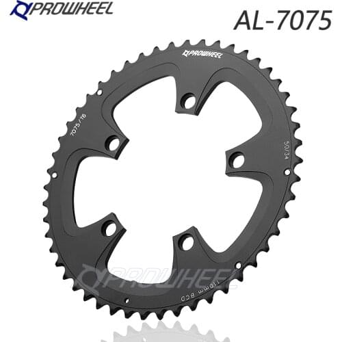 PROWHEEL sprocket aluminum alloy/steel/AL-7075 CNC 8/9/10/11 speed chain wheels road bike chainring 110/130BCD 34/39/50/53T