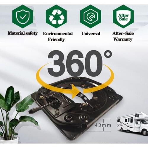 RV Chair Rotary Base 360° Rotating Disc Environmental Protection Universal For GL8 Modification Car Seat Swivel Mount