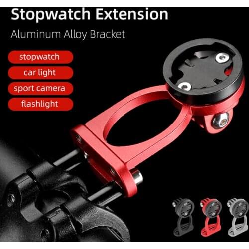 Bike Stopwatch Holder Bicycle Flashlight Mount Cycling Computer Aluminum Alloy Bracket Base Replacement For Garmin