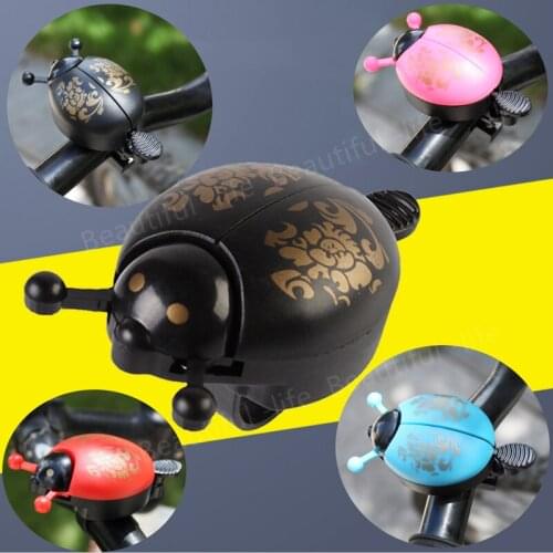 Bike Bells Alarm Horn Bicycle Ladybug Bell Ladybird Alarm Bell Ring Horns Bike Metal Handlebar Horn Safety Cycling Accessories