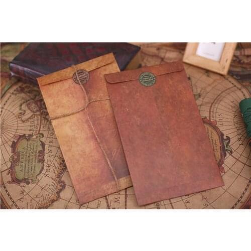 Vintage Envelope Card Packaging Paper Bag Brown Creative Kraft Paper Envelope