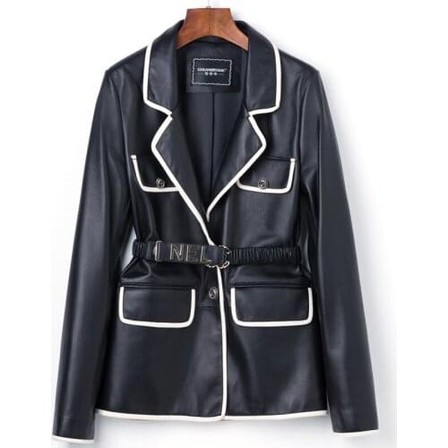 Spring Autumn Coat Women Clothes 2020 Real Genuine Leather Jacket Korean Vintage 100% Sheepskin Coat Female Jacket Tops ZT4239