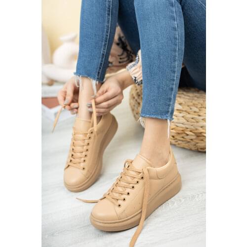 Women Nude Color Sneaker - TRY0620M