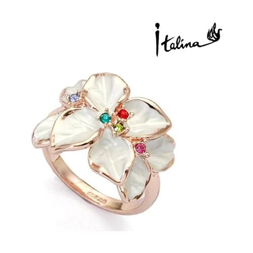 New Sale Brand TracysWing Rings for Women Genuine Austria Crystal 18KRGP Gold Color Fashion Ring#RG95676