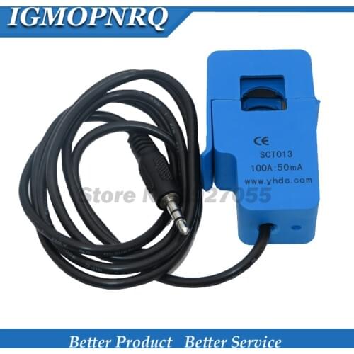 1PCS Non-invasive Split Core Current Transformer AC current sensor 100A SCT-013-000