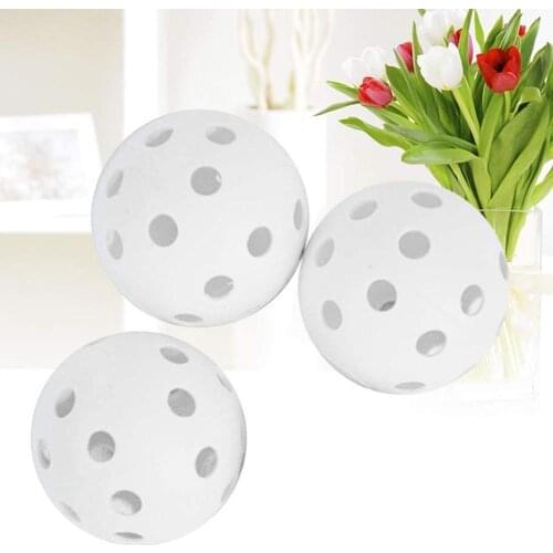12/50Pcs 41mm 26 Holes Hollow Golf Sports Indoor Training Practice Plastic Ball