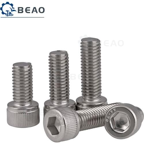 2-20Pcs DIN912 M2 M2.5 M3 M4 M5 M6 316 Stainless Steel Hexagon Socket Head Cap Screws Cylindrical Head Cap Hex Socket Screw