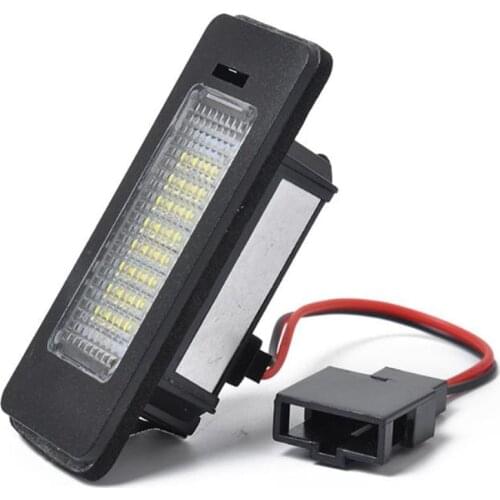 2pcs For Audi A6 C7 A7 C7 TT 8J Q5 8R RS5 A1 8X A4 B8 A5 8T Universal 12V LED Car Number License Tail Plate Lights Light Bulb