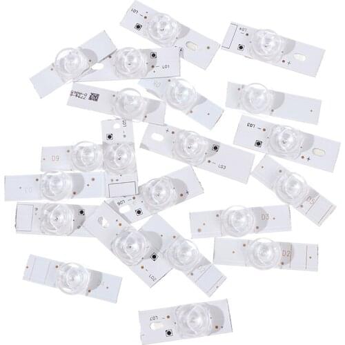 20Pcs 3V SMD Concave lens Lamp Beads with Optical Lens Fliter for LED TV Repair