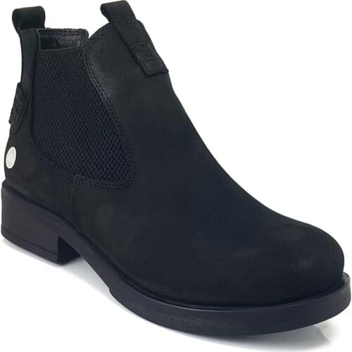 2021 Trend Yeni Sezon Model %100 Deri Ayakkabı İle Kişiye Özel ve Rahat Siyah Nubuk Mammamia 1015 Günlük Bayan Bot