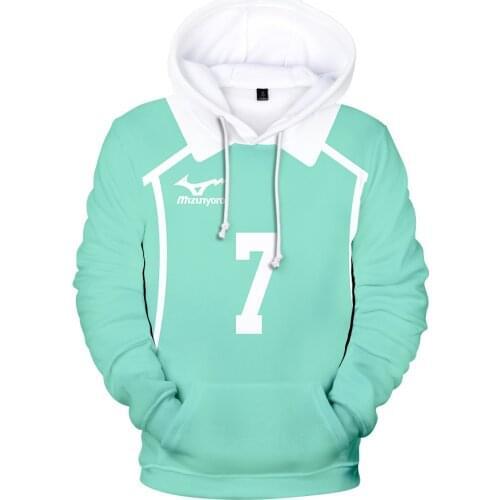 Anime Haikyuu Cosplay Costume Aoba Johsai High School Volleybal Club Oikawa Tooru Iwaizumi Hajime Unisex 3D Hoodies Sweatshirts