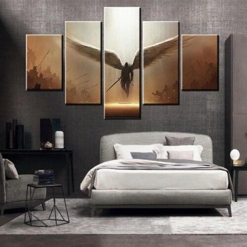 5 Piece Wall Art Canvas Game Figure Picture Archangel Posters And Prints Home Decor Modern Living Room Decoration Paintings