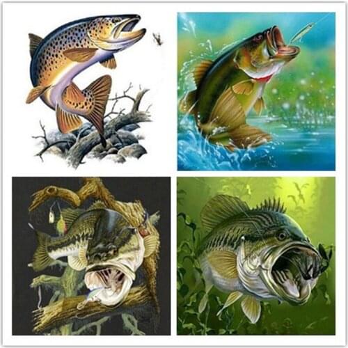 New 5d fishing landscape diamond embroidery diamond painting cross stitch rhinestone picture diamond mosaic pattern decoration