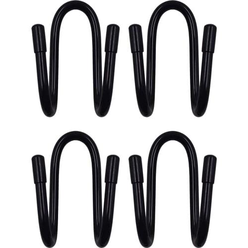 AUXPhome Adjustable Flexible Over The Seat Hard Hat Rack Holder No Hard Hat (Black X 4 Pack)