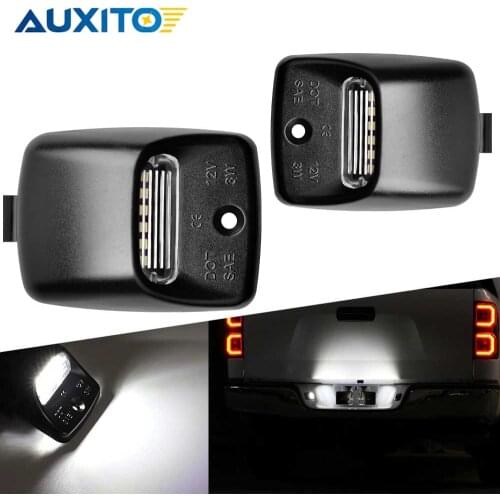 AUXITO 2PCS Number License Plate Light Canbus Car Lamp Xenon White LED Bulb For Toyota Tacoma 2005-2015 Toyota Tundra 2000-2013
