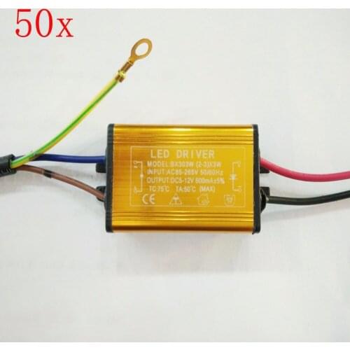 Free DHL/FEDEX 50 pcs/lot 2~3x3W LED power driver,3*3W IP67 waterproof,input 85V~265V output DC6V~12V 600MA LED driver D-209