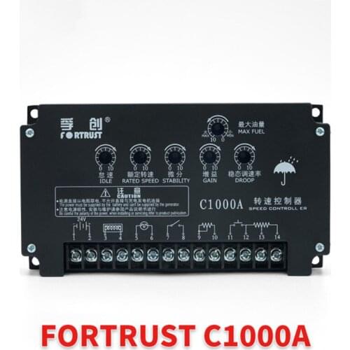 C1000A Fortrust Speed Controller Motor Speed DC Electronic Governor 24V