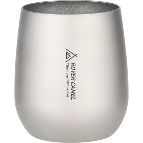 Titanium Double Wall Insulated Water Cup Tea Cup Home Office Camping Mug Coffee Mug for Outdoor Camping Hiking Backpacking