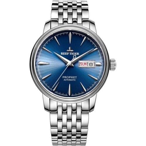 Reef Tiger mens luxury brand watches,men automatic wrist watch man self wind mechanical wristwatch waterproof clock dress montre