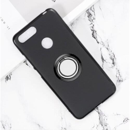 For Lenovo K5 Note 2018 Back Ring Holder Bracket Phone Case Cover Phone TPU Soft Silicone Cases for Lenovo K9 Note 6"