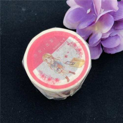 Girls! Go! Washi Tapes Bullet Journal Masking Tape Adhesive Tape DIY Scrapbooking Washi Stickers