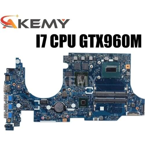 For Acer aspire VN7-591 VN7-591G Laptop motherboard NBMUV11002 448.02W05.0011 I7-4720HQ CPU GTX960 4GB Video Card