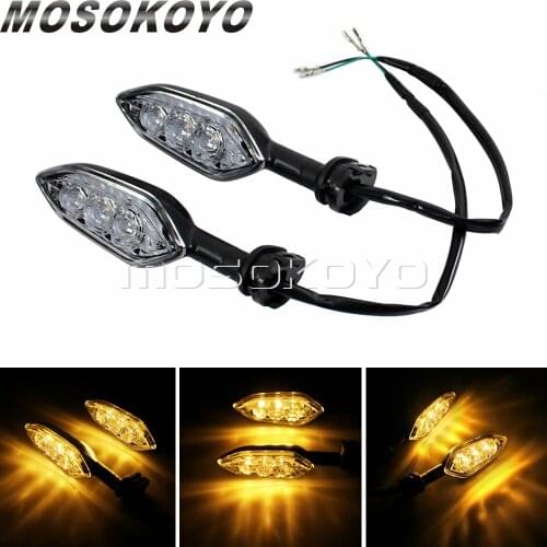 For Yamaha YZF R1 R3 R6 FZ6 FZ7 FZ8 YBR125 YBR250 TDM 900 MT03 MT07 MT08 MT09 MT-25 Universal LED Turn Signals Indicator Lights