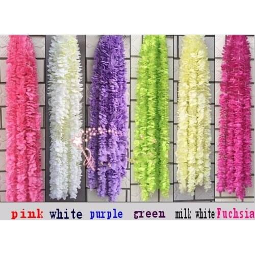 2 M long Artificial White cattleya orchids strings wedding silk flower floral arrangement wedding props wholesale 100pcs /lot