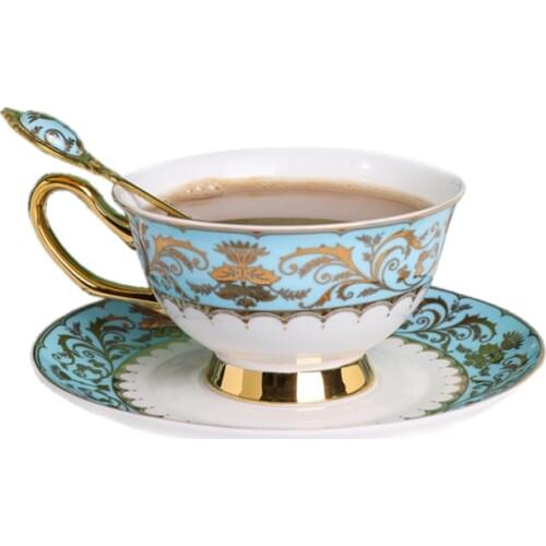 European Style Bone Porcelain Coffee Cups Vintage Ceramic Cups Bone China Tea Cups And Saucers Sets Luxury Gifts