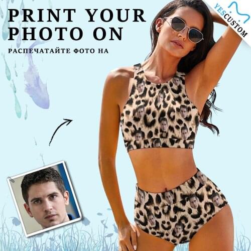 M YesCustom Leopard Swimwear