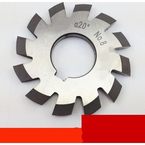 Set 8Pcs Module 1.75 PA20 Bore22 1#2#3#4#5#6#7#8# Involute Gear Cutters M1.75