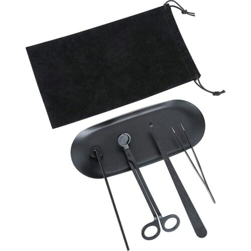 Candle Wick Trimmer Set, Wick Trimmer, Candle Snuffer, Candle Tray and More, Candle Care Kit for Candle Lovers