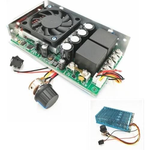 Newest 10-50V DC 100A 3000W Programable Reversible DC Motor Speed Controller PWM Control Reversible Electric Motor