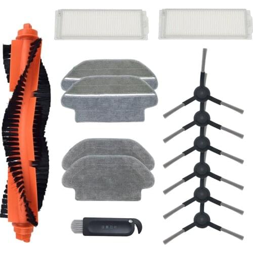 Main Brush Hepa Filter Side Brush Mop Cloth for xiaomi Robot Vacuum Cleaner STYJ02YM Conga 3490 Viomi V2 PRO filter V-RVCLM21B