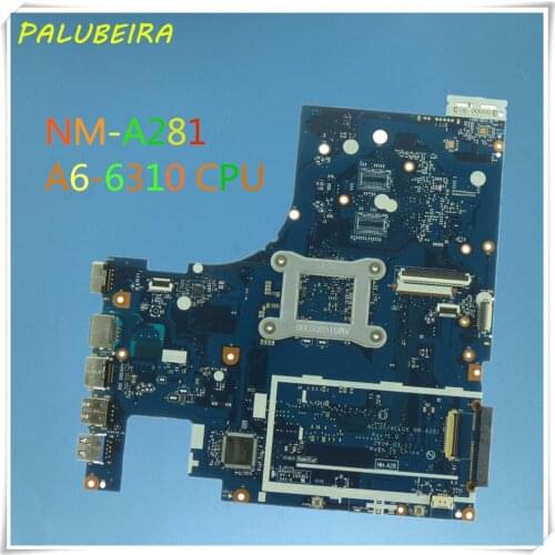 PALUBEIRA ACLU5 ACLU6 NM-A281 Main Board For Lenovo G50-45 Laptop Motherboard 15 Inch A6-6310 CPU Onboard DDR3L