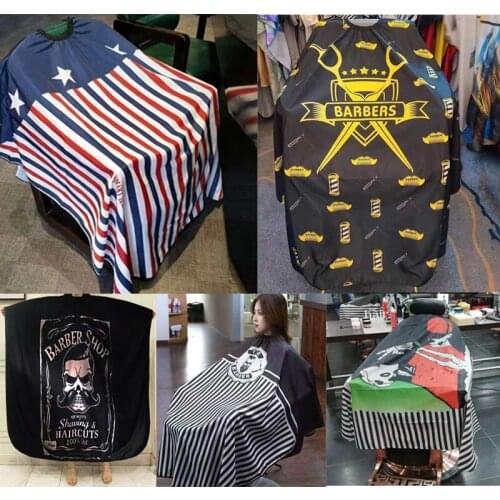 Salon Haircut Cutting Hair Waterproof Cloth Haircut Salon Barber Cutting Cape Hairdressing Apron Shave Cape