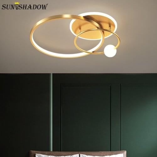 New Led Ceiling Light Modern Home Circle Ceiling Lamps For Living Room Foyer Bedroom Dining Room Indoor Led Lustre 110v 220v