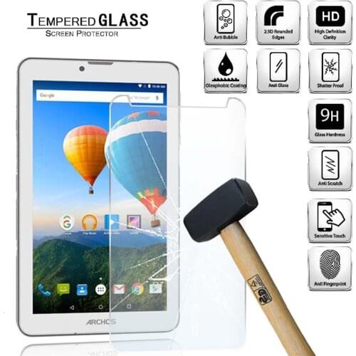 Tablet Tempered Glass Screen Protector Cover for Archos 70 Xenon Full Screen Coverage Explosion-Proof Tempered Film