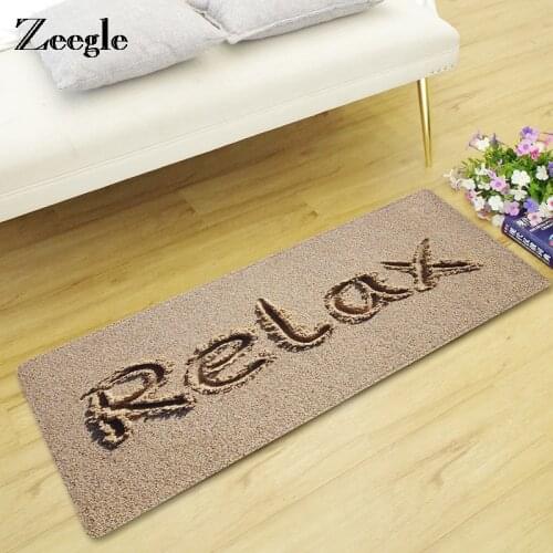 Zeegle Kitchen Carpet Bathroom Doormat Beach Rug for Living Room Anti Slip Sofa Yoga Area Rug Hallway Floor Rug Bedside Carpet
