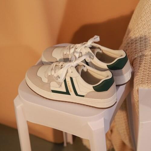 2021 spring and autumn womens casual sports shoes Japanese all-match fashion mesh breathable comfortable thick sole shoe trend