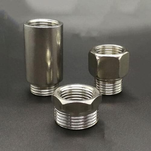 1/2" BSP Male x Female Nipple x Length 32/40/50/100mm 304 Stainless Steel Pipe Fitting Connector Joint Adapter