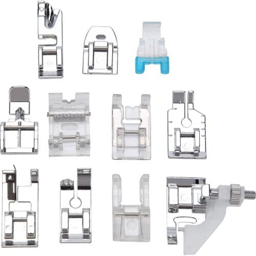 72Pcs/set Braiding Stitch Presser Foot Rolled Hem Curling Pressure Feet Sewing Machine for Home Sewing Decoration