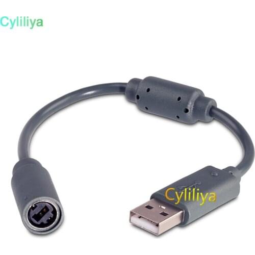 200pcs lots USB Breakaway Extension Cable to PC Converter Adapter Cord For Microsoft Xbox 360 Wired Controller Gamepad