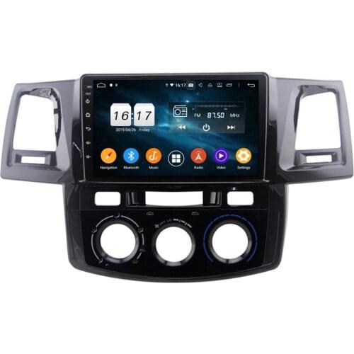 CarPlay & Android Auto 1 din 9" PX6 Android 10 Car Radio DVD GPS BT 5.0 WIFI 4G LTE for Toyota Hilux Fortuner 2008-2013
