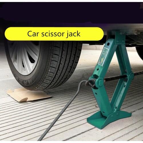 1pc 0.75Ton Car Jack Foldable Handle Scissor Jack Car Truck General Jack Top Tyre Tool Car Repair Tools