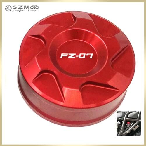 For YAMAHA FZ-07 FZ07 FZ 07 2014-2019 2018 Rear Brake Reservoir Cover Motorcycle Master Cylinder Oil Fluid Cap With Logo