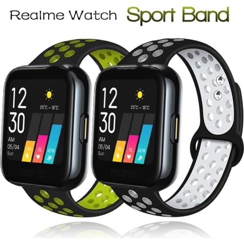 Breathable Silicone Straps For Realme Watch 2/2 Pro Smart Watch Band Sports Bracelet For Realme Watch S/S Pro Wristband Correa